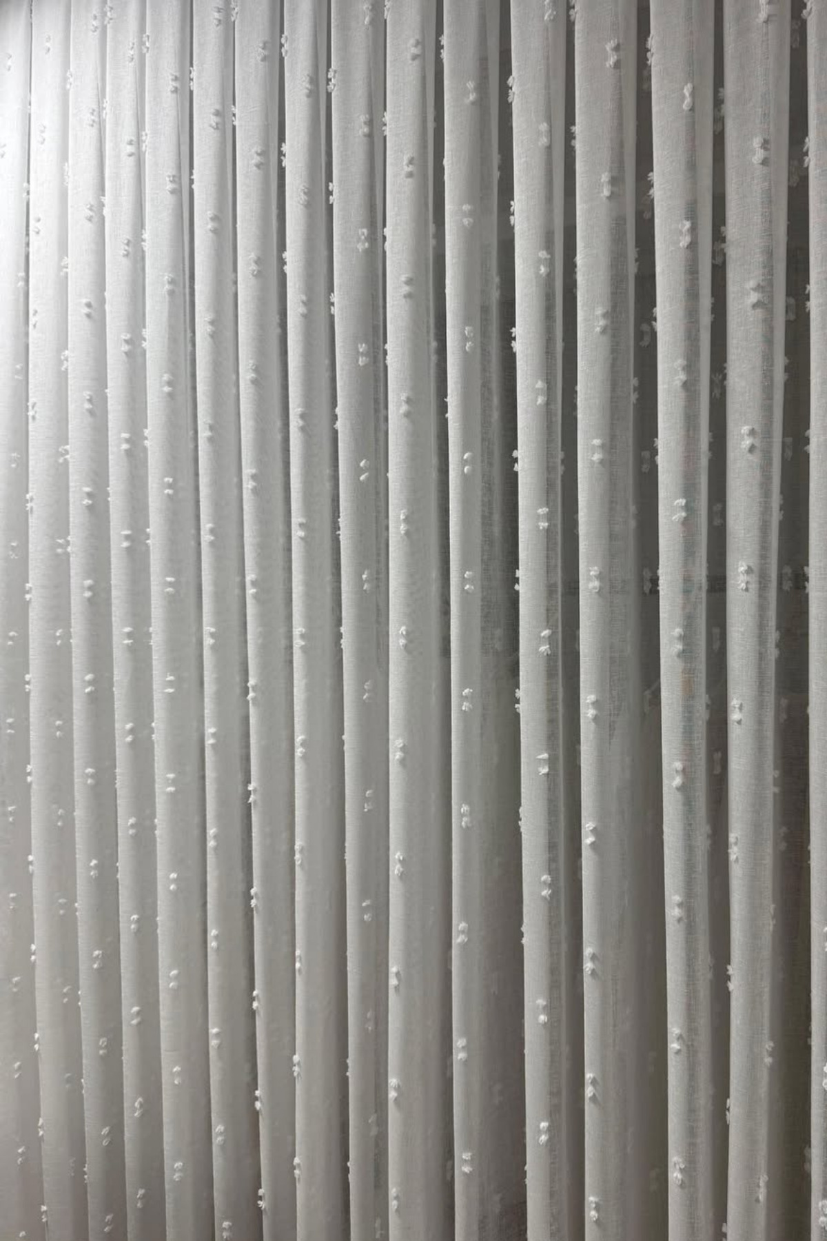 Özgün Perde Linen Ponpon Tül Perde|1/3 Sık Pile| Keten Kumaş, Ağır Gramaj, Ku