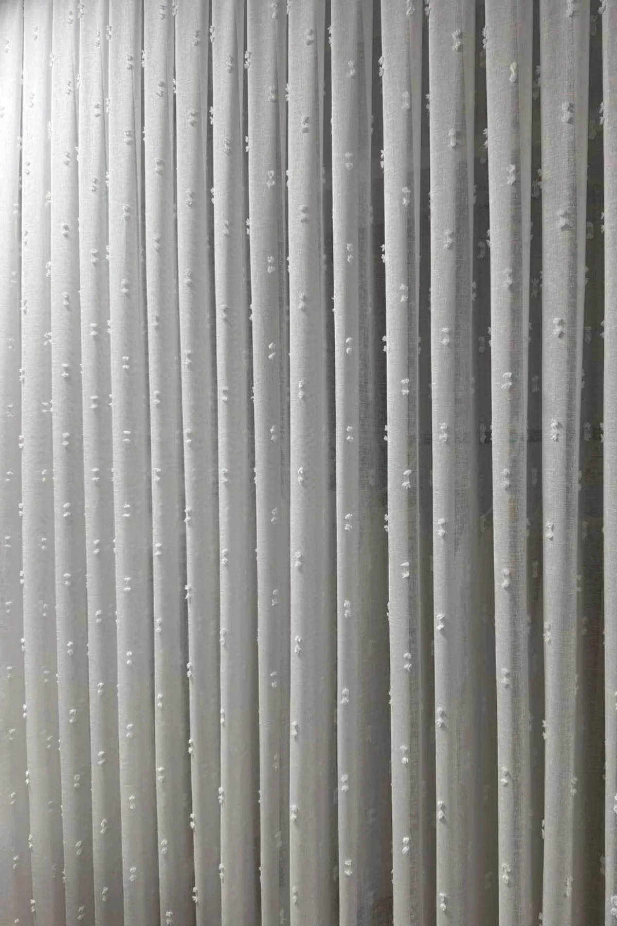Linen Ponpon Tül Perde|1/3 Sık Pile| Keten Kumaş, Ağır Gramaj, Ku