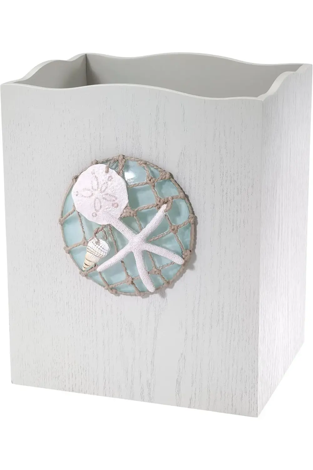 Linens - Çöp Sepeti, Dekoratif Çöp Kovası, Plajdan Esinlenen Bany