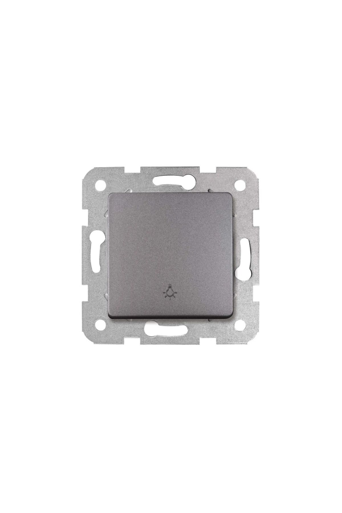 Linnera Life Granit Grisi Light Yaylı Anahtar (ÇERÇEVELİ) - 90442