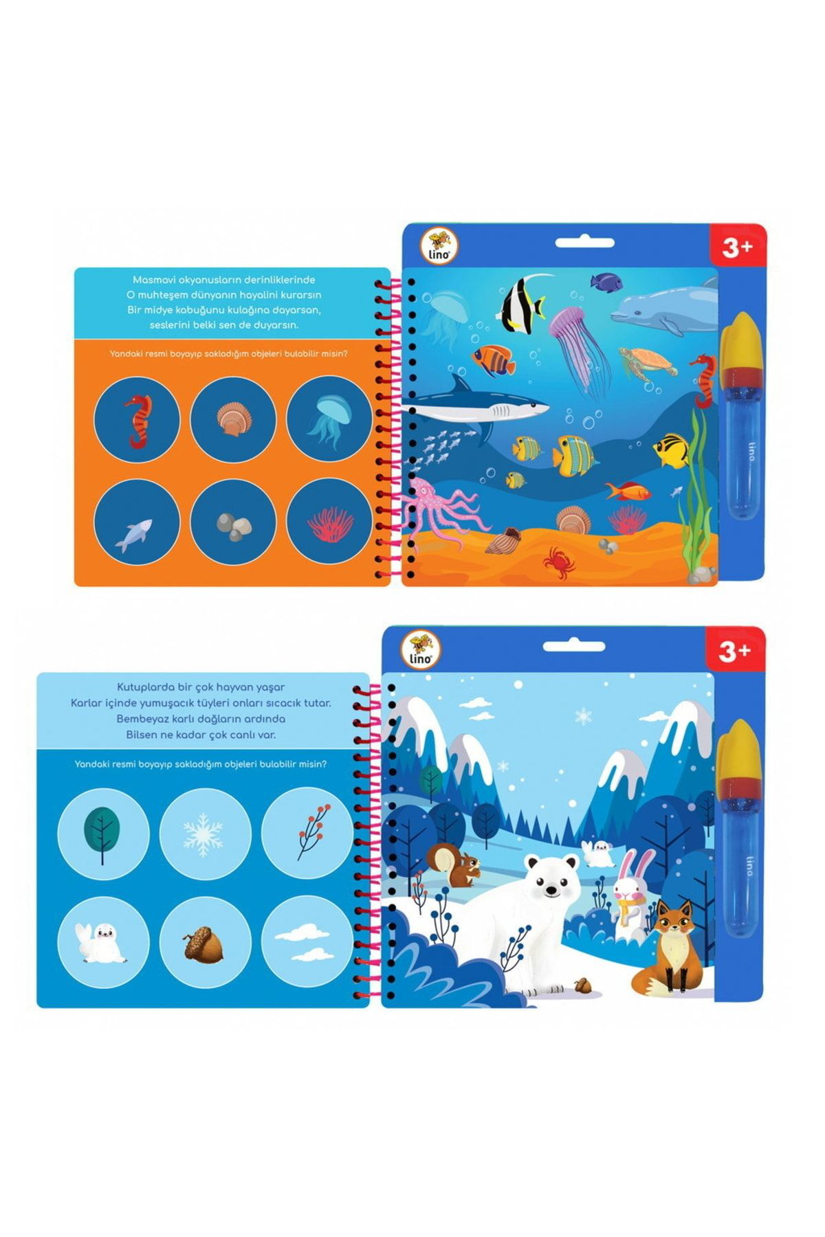 LİNO AQUA MAGİC BOOK HAYVANLAR BOYAMA KİTABI