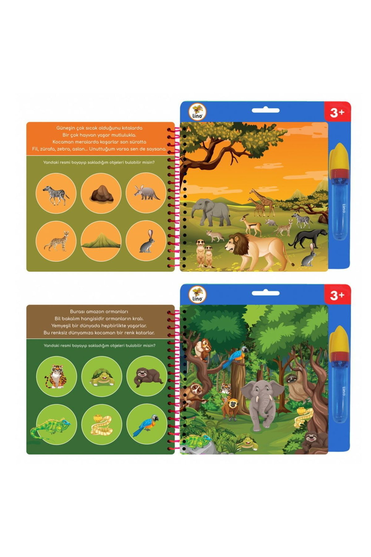 LİNO AQUA MAGİC BOOK HAYVANLAR BOYAMA KİTABI