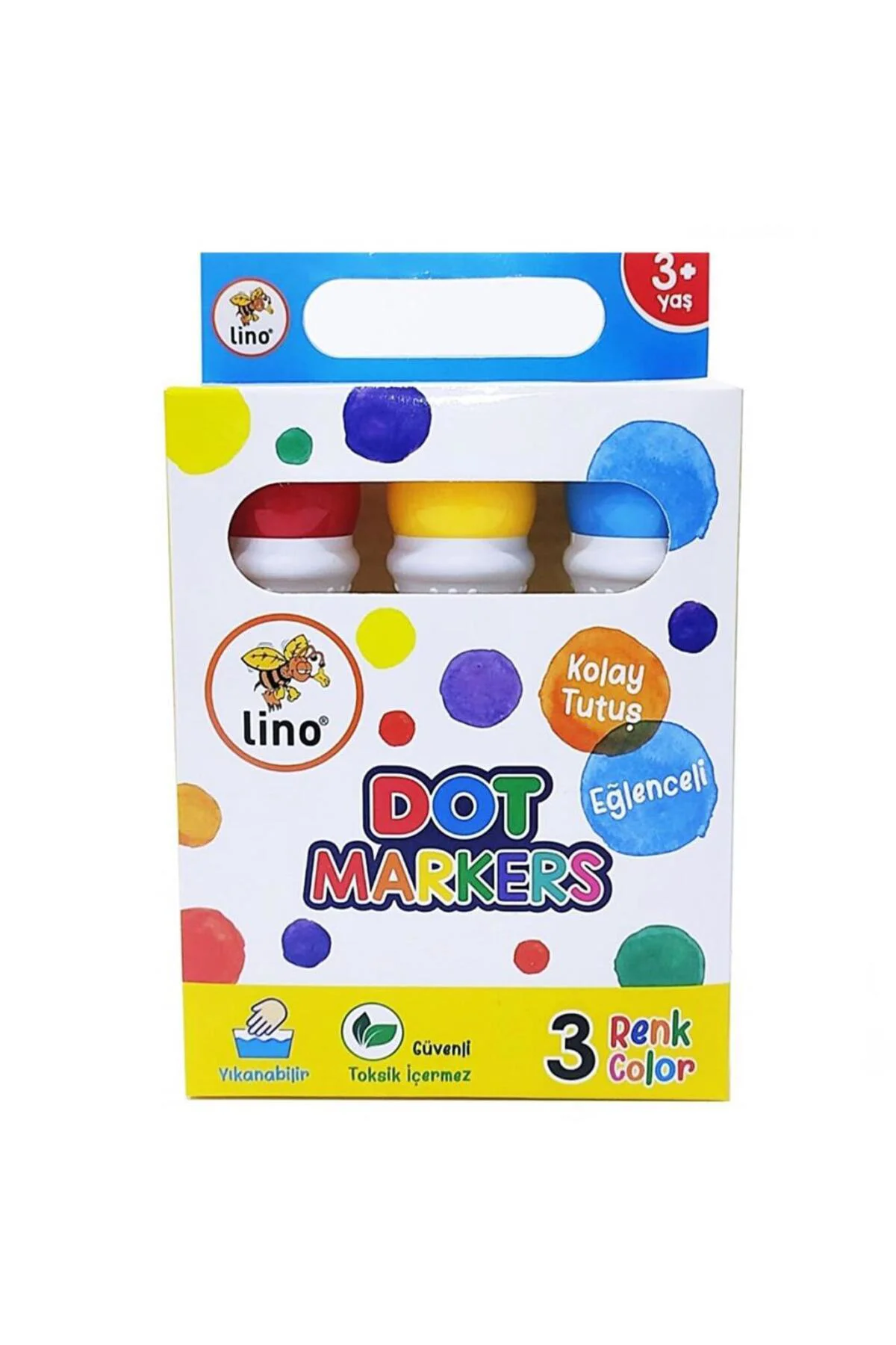 Lino Dot Markers 3'lü Yıkanabilir