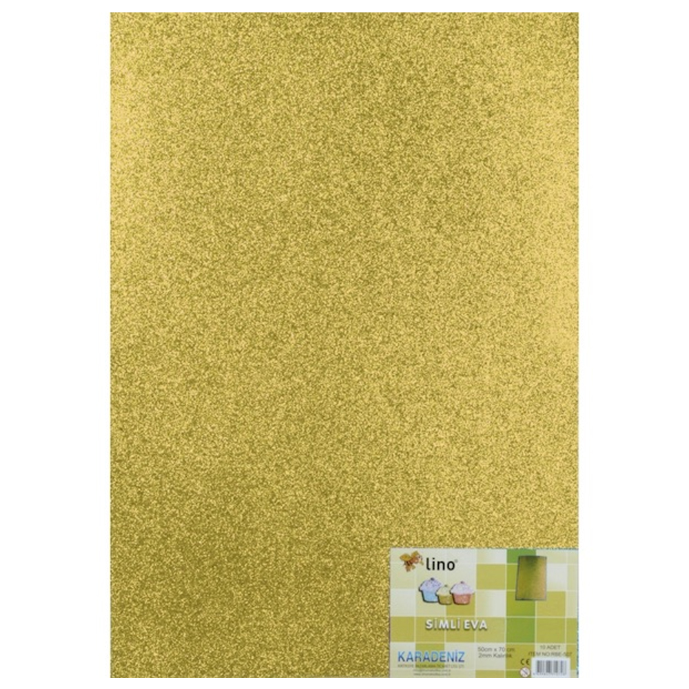 Lino Eva 50x70 Cm.Altın 2 MM Simli