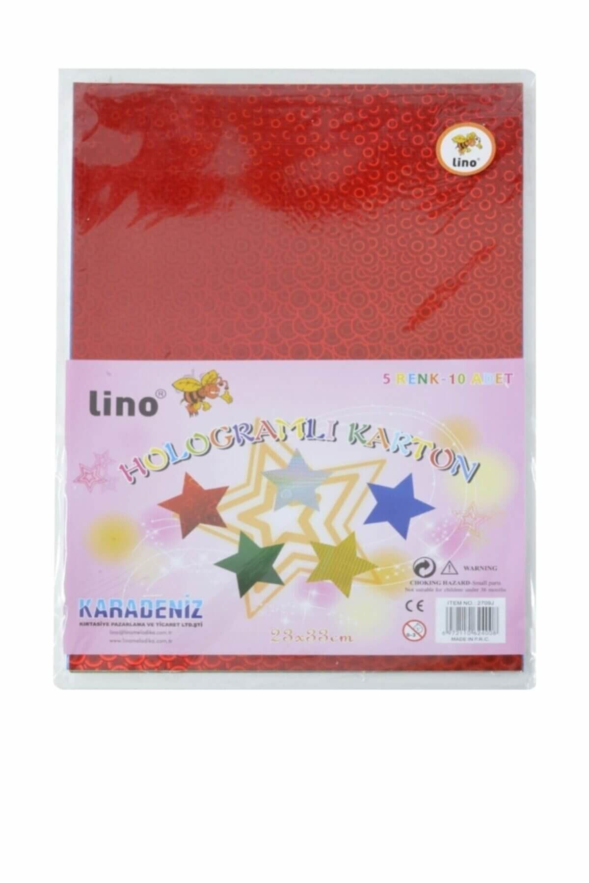 LİNO HOLOGRAMLI KARTON 5 RENK