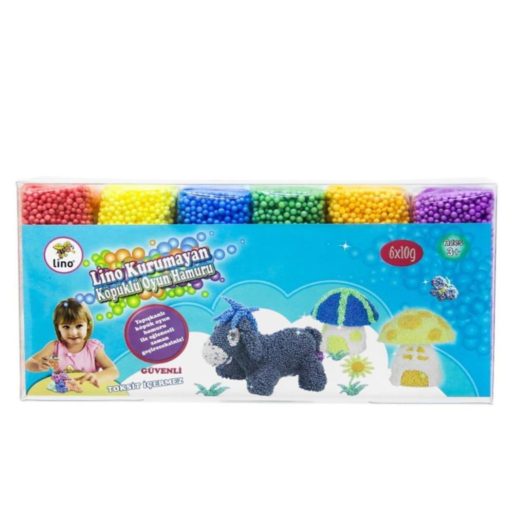 Lino Kurumayan Köpüklü Oyun Hamuru 6X10Gr 152017