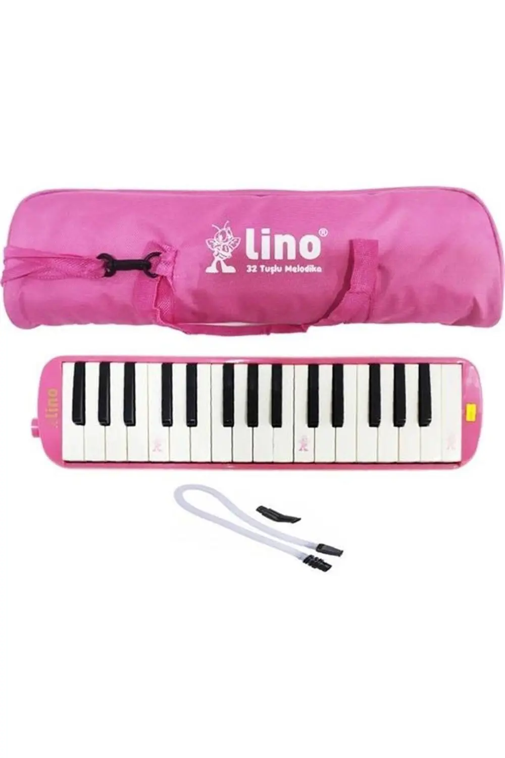 LİNO MELODİKA 32 TUŞLU BEZ ÇANTA PEMBE RENK