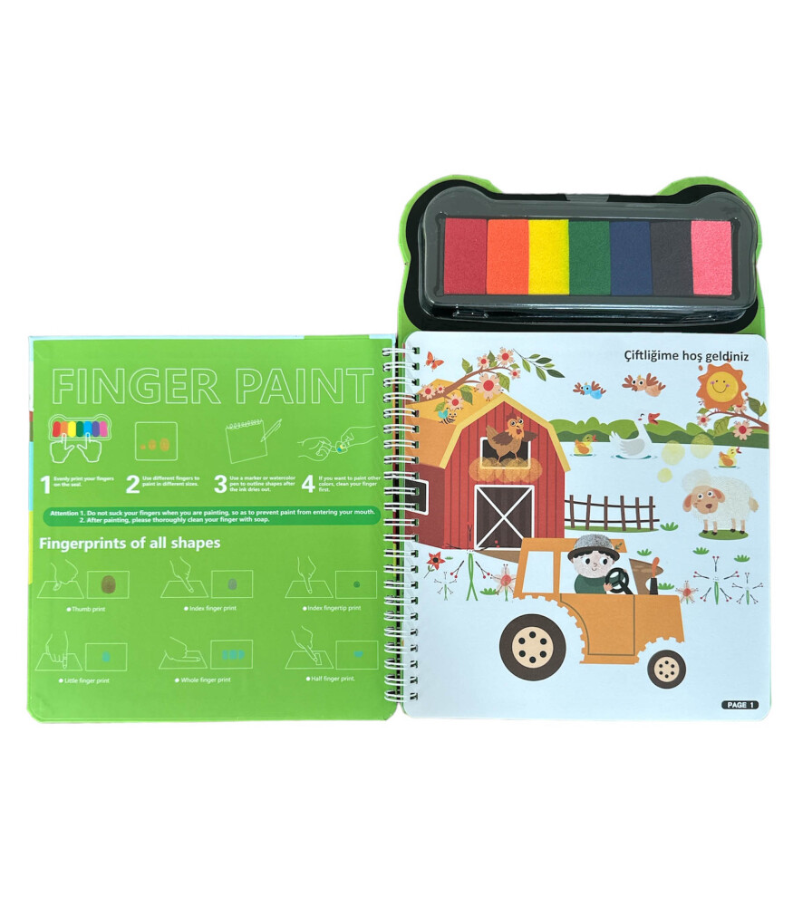 Lino Parmak Boyama Aktivite Kitabı Farm Lp-601