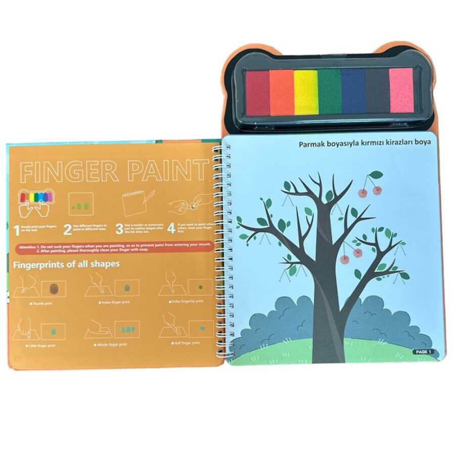Lino Parmak Boyama Aktivite Kitabı Anımal Lp-600