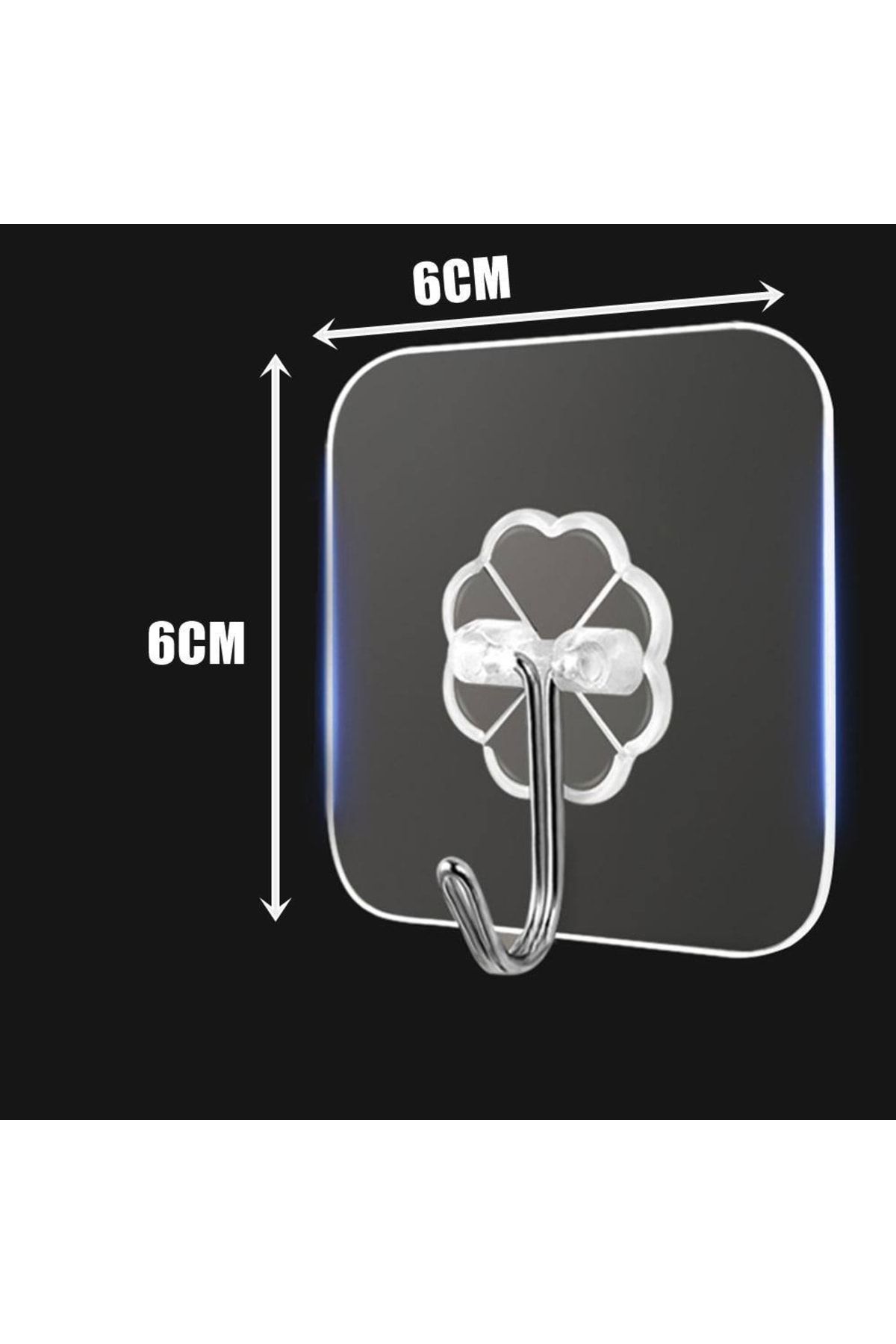 Transformacion Lionzio Şeffaf Yapışkanlı Askı 6 Cmx6 Cm