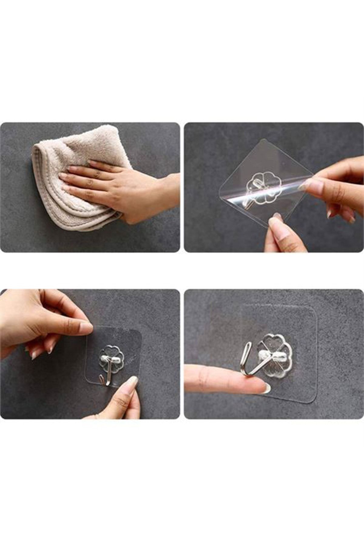 Transformacion Lionzio Şeffaf Yapışkanlı Askı 6 Cmx6 Cm