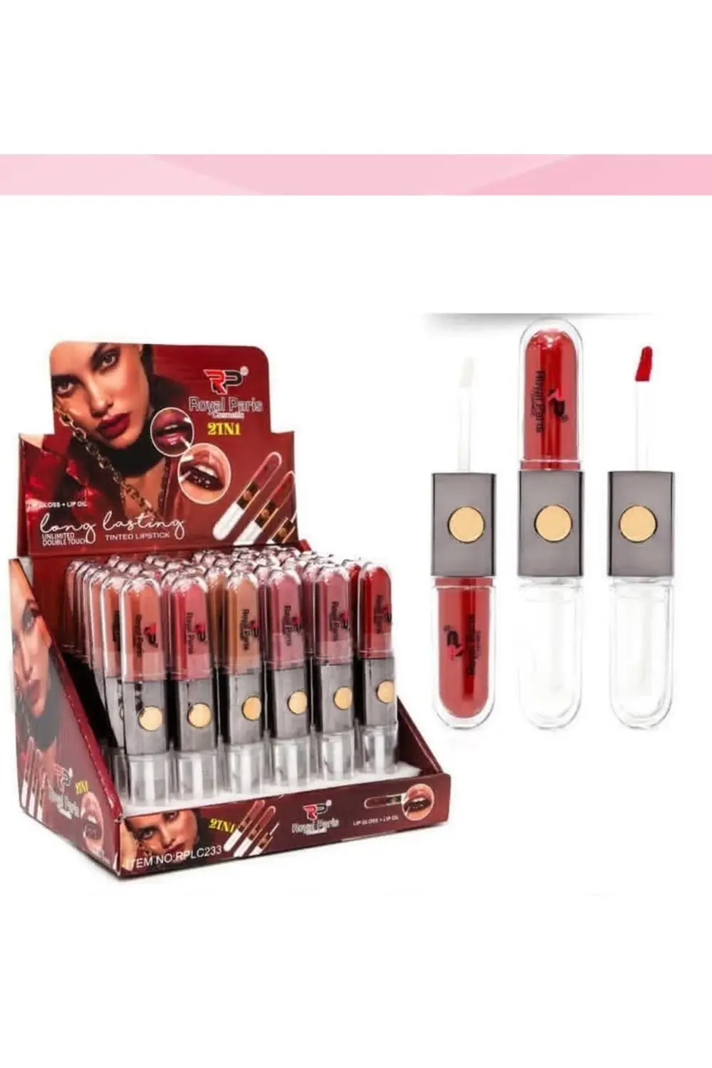 Lip Gloss & Oil -Kalıcı parlak Ruj-Çift Taraflı No:6