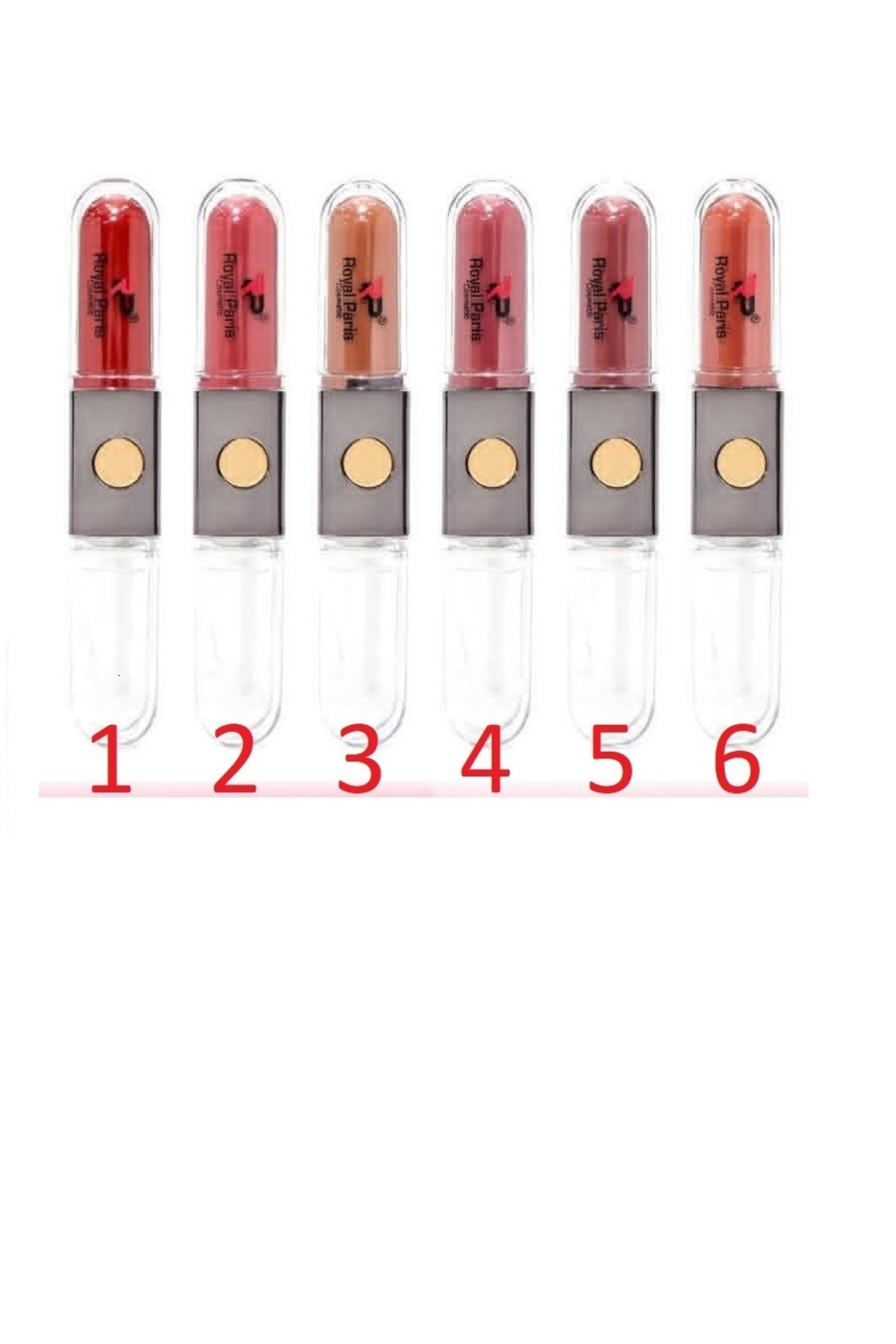 Royal Paris Lip Gloss & Oil -Kalici Parlak Ruj-Çift Tarafli No:3