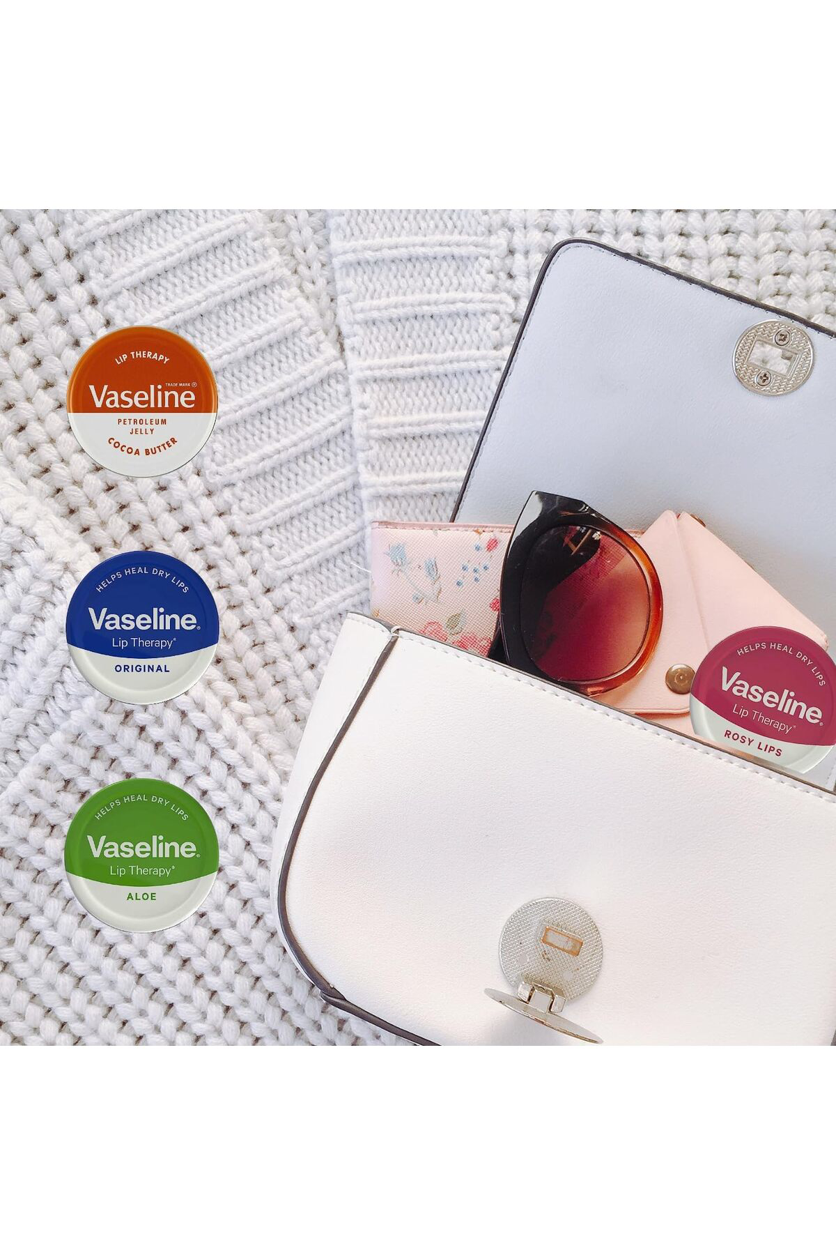 Vaseline Lip Therapy 20G – Rosy Lips - Cococa Butter - Original & Aloe ( 4