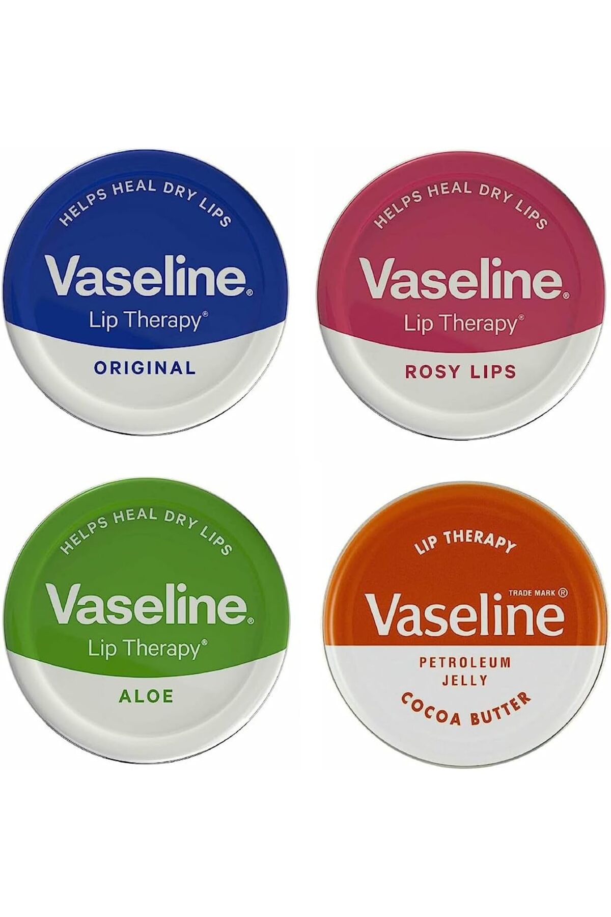 Vaseline Lip Therapy 20G – Rosy Lips - Cococa Butter - Original & Aloe ( 4