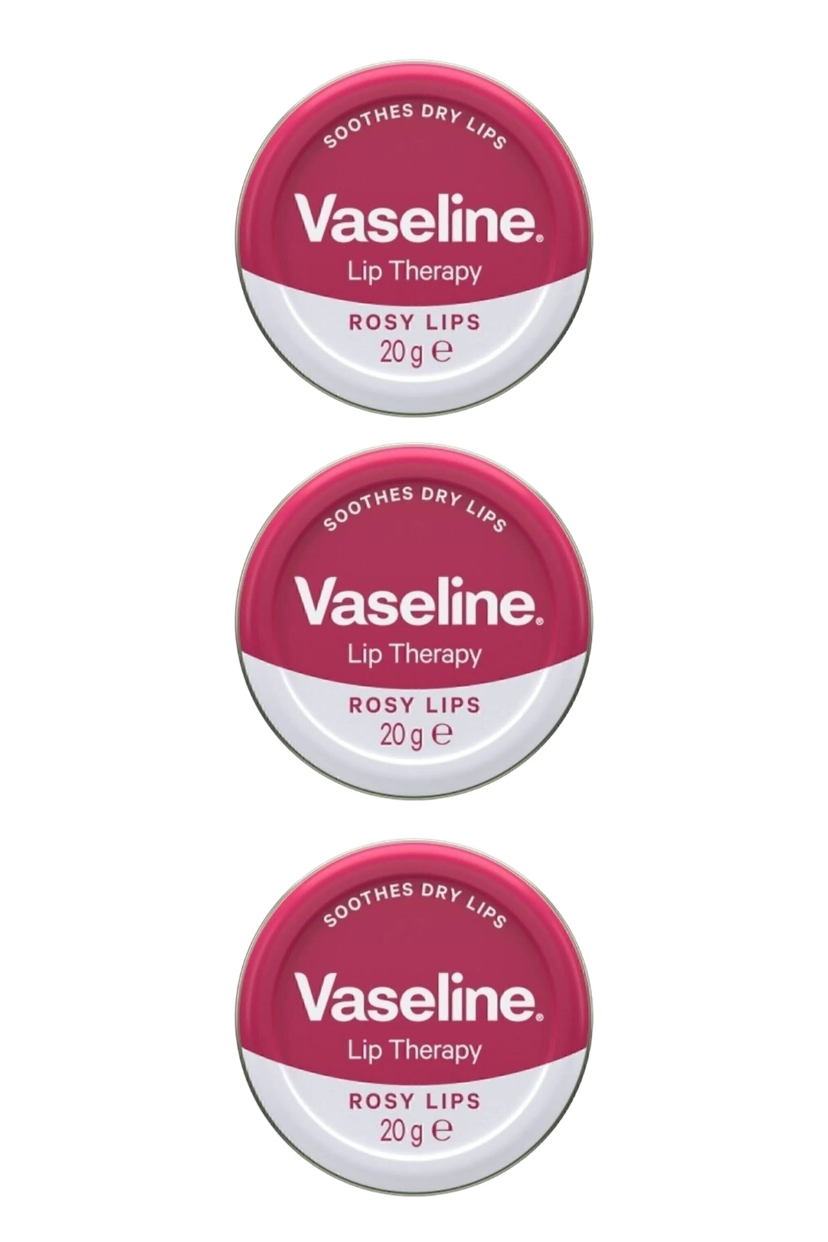 Vaseline Lip Therapy Dudak Kremi Rosy Lips 20 Gr X 3 Adet