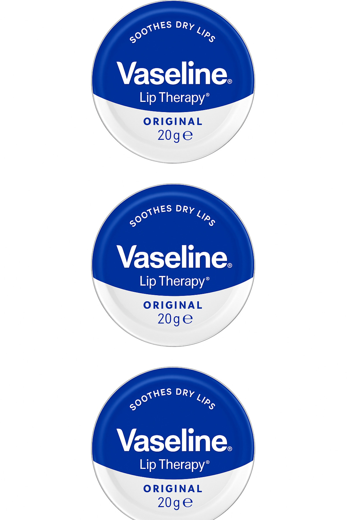 Vaseline Lip Therapy Original 3’Lü Set – Nemlendirici Dudak Balmı (20G X 3