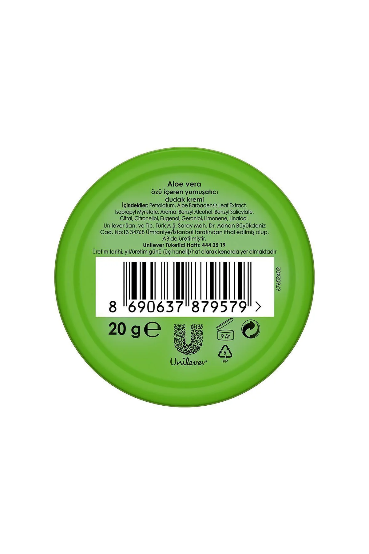 Lip Therapy Yumuşatıcı Dudak Kremi Aloe Vera Özü 20 G X2