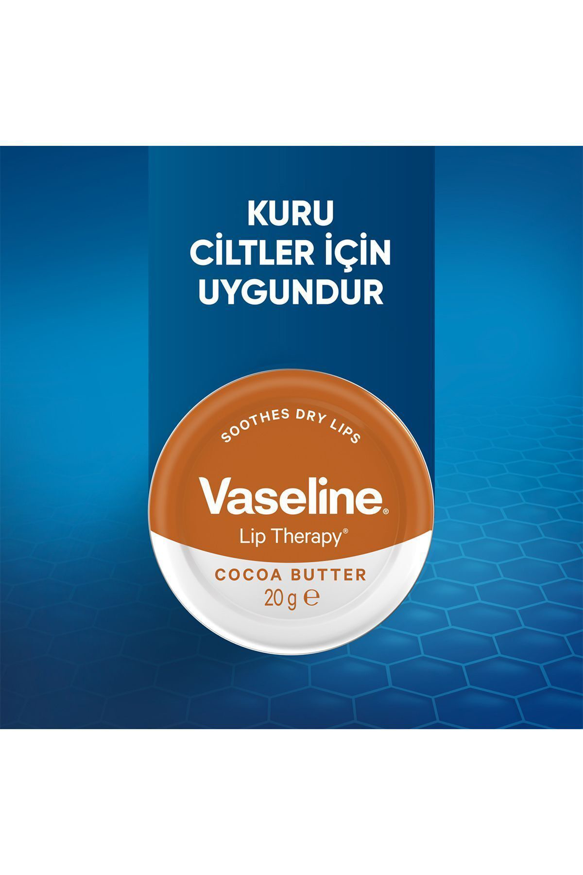 Vaseline Lip Therapy Yumuşatıcı Dudak Kremi Kakao Yağı 20 G X2 Adet