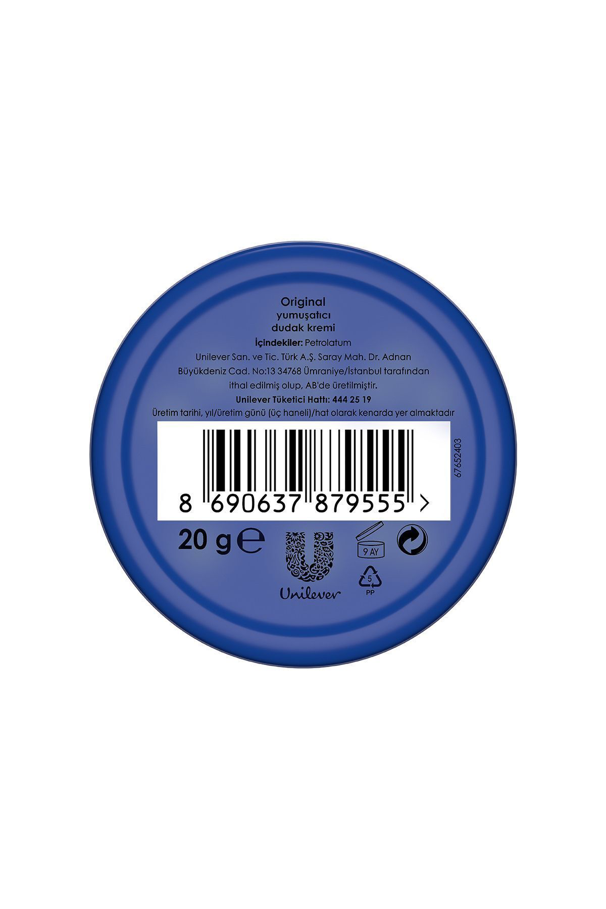 Vaseline Lip Therapy Yumuşatıcı Dudak Kremi Original 20 G X2 Adet