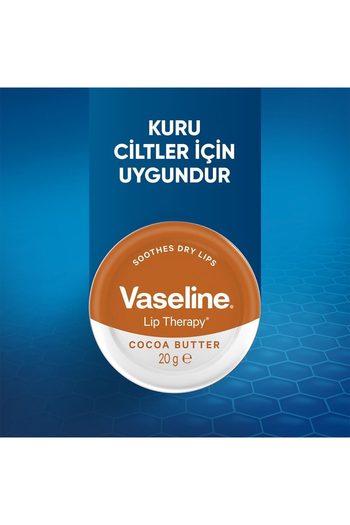 Vaseline Lip Therapy Yumuşatıcı Dudak Kremi Kakao Yağı 20 G