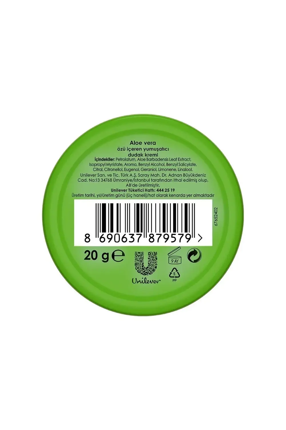 Lip Therapy Yumuşatıcı Dudak Kremi Aloe Vera Özü 20 G X2