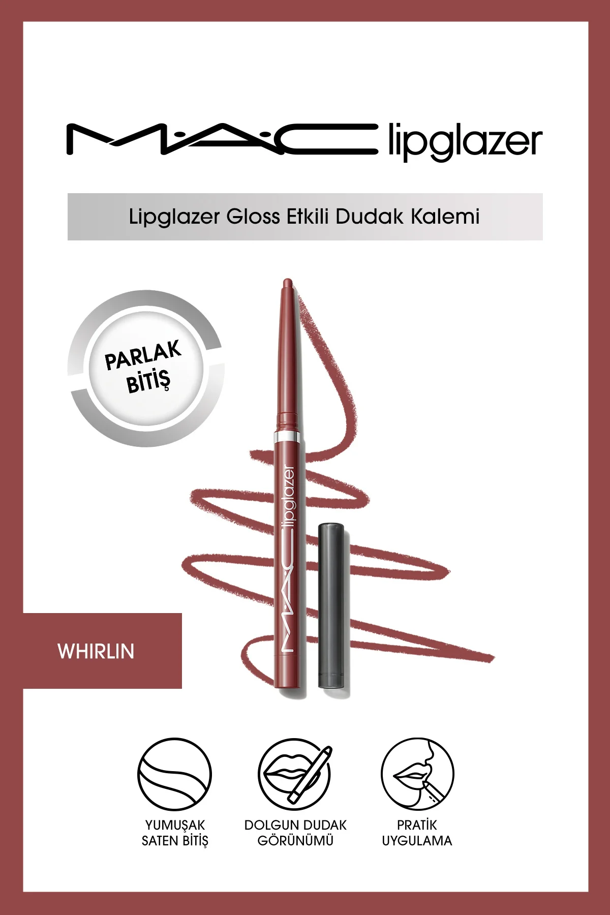 Lipglazer Gloss Etkili Dudak Kalemi - Whirlin'