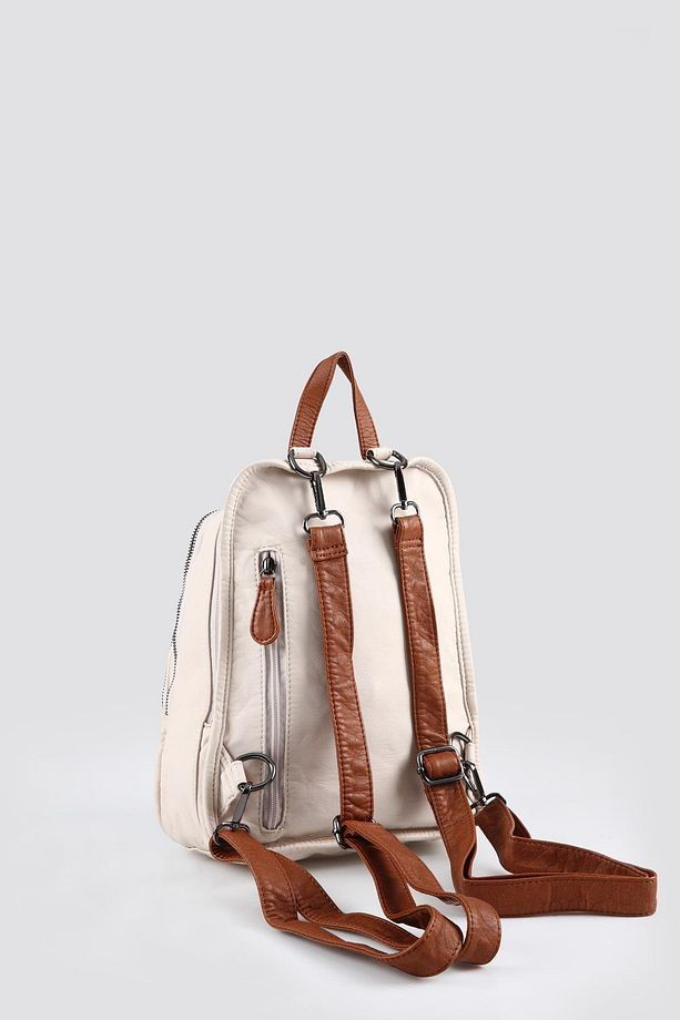 Lirya Bej Cilt Sırt Çantası