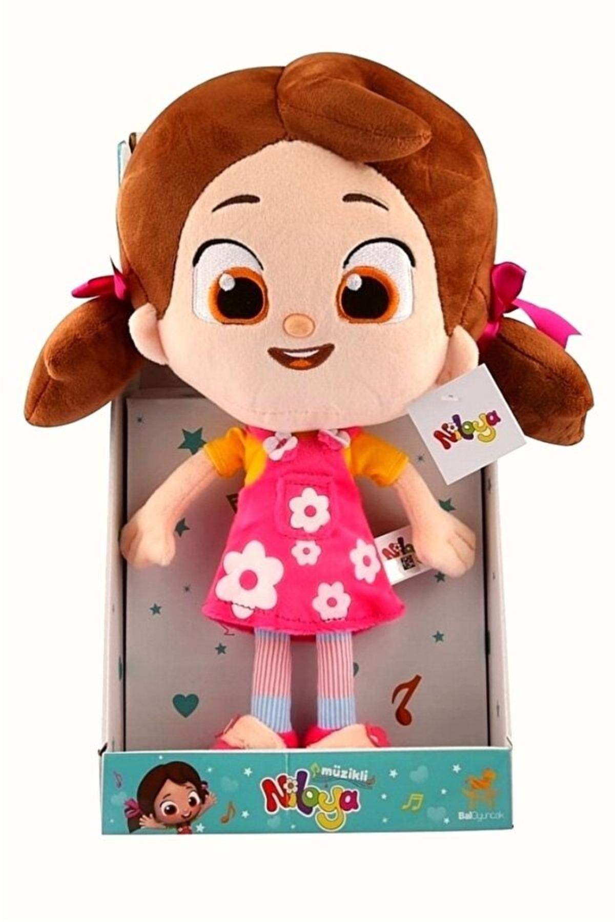 Oyuncak Store Lisanslı Niloya Kalpli Müzikli Peluş Oyuncak Sesli Bebek 35 Cm