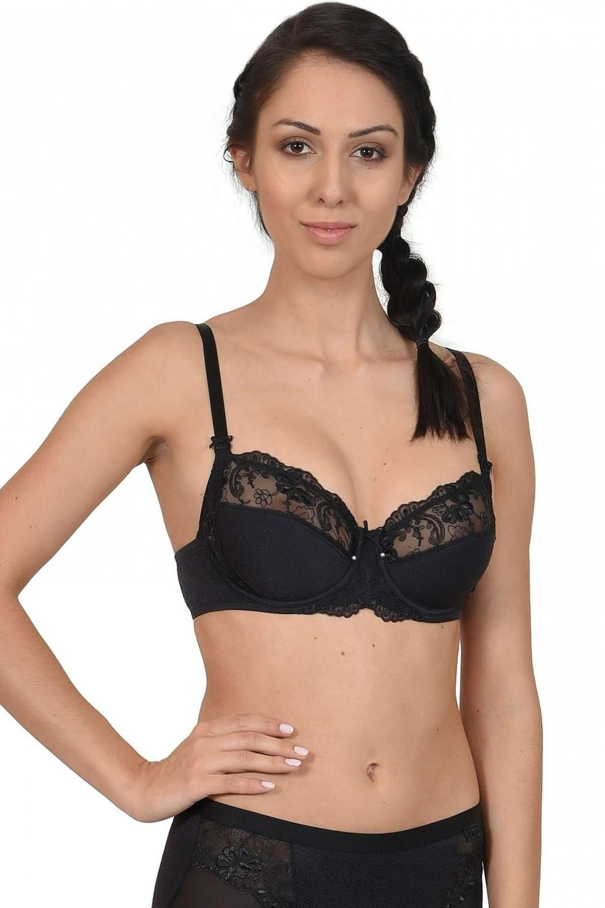 Lısca Carolıne 20178 Toparlayıcı Siyah Sütyen