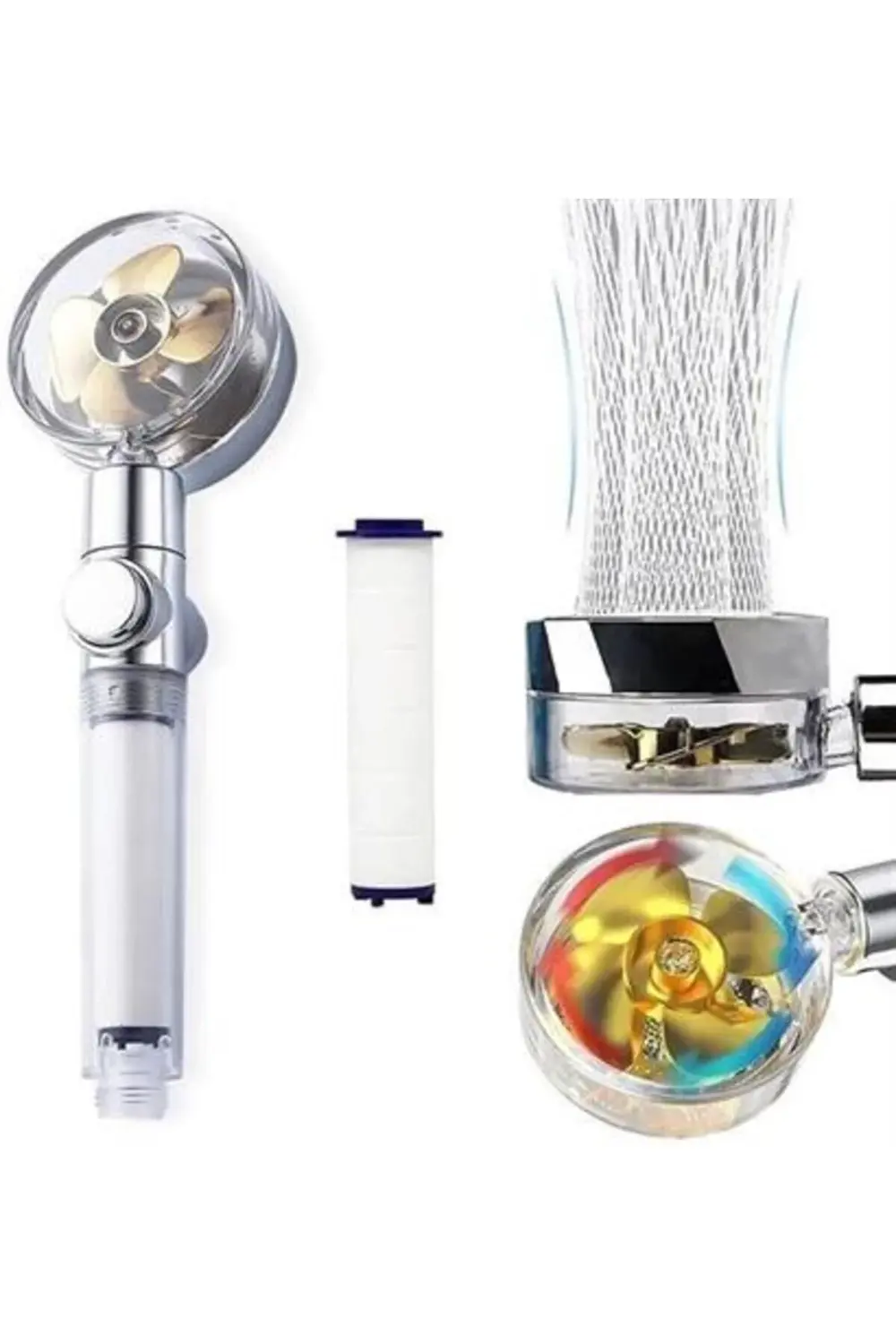 Lisinya303 Turbo Pervaneli ve Filtreli Su Tasarruflu 360 Derece D