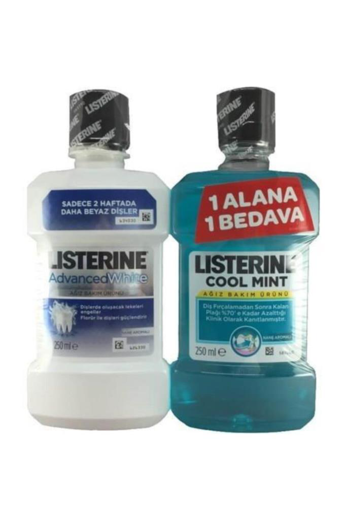 Listerine Advanced White 250 ml Hafit Tat+Cool Mint 250ml Listerine Advanced White 250 ml Hafit Tat+Cool Mint 250ml