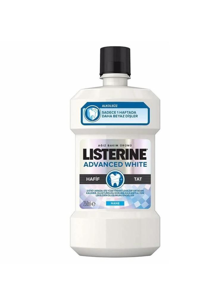 Listerine Advanced White 250 ml Hafif Tat Listerine Advanced White 250 ml Hafif Tat