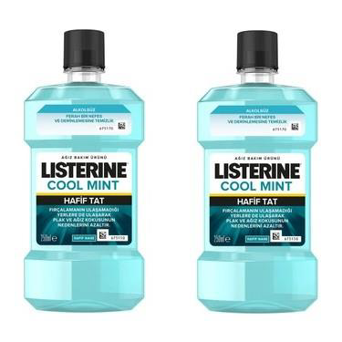 Listerine Cool Mint 250+250 ml Hafif Tat Listerine Cool Mint 250+250 ml Hafif Tat