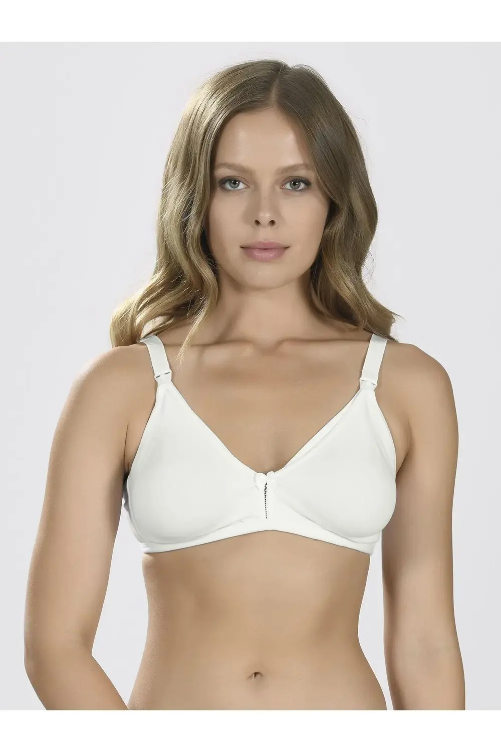 Litae Ekru Dikişsiz Emzirme Sütyeni