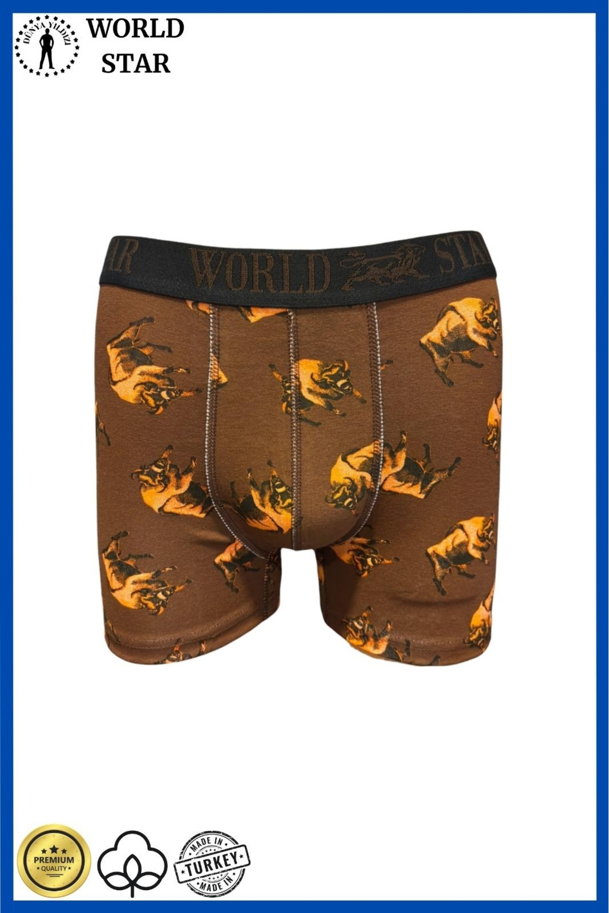 Civetta Litae Likralı Pamuklu Renkli Erkek Boxer