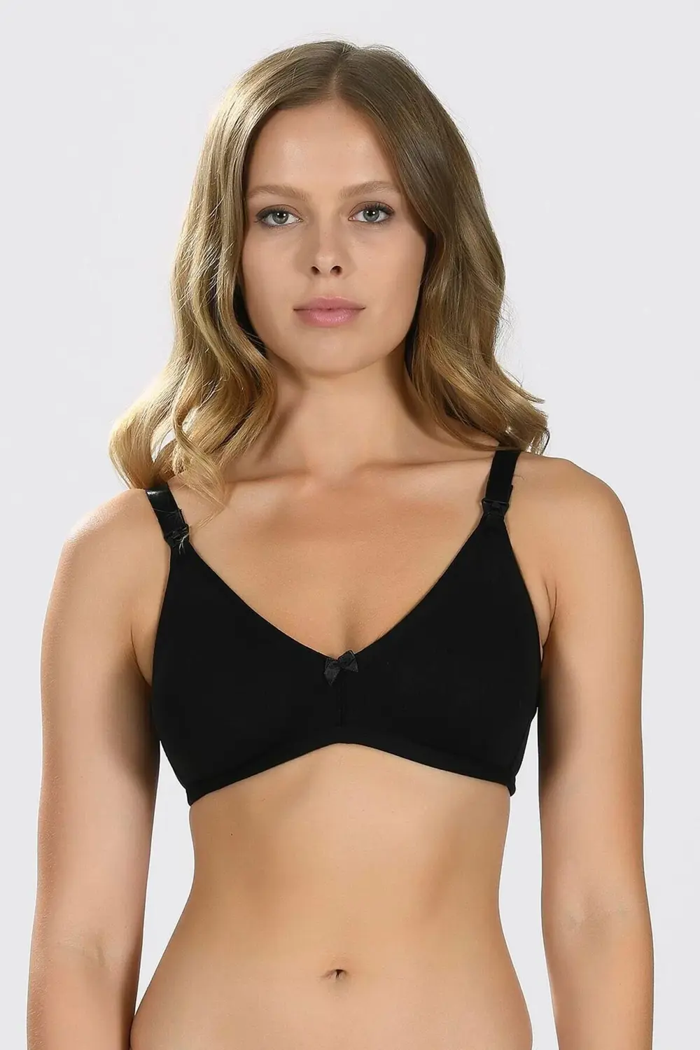 Litae Siyah Dikişsiz Emzirme Sütyeni