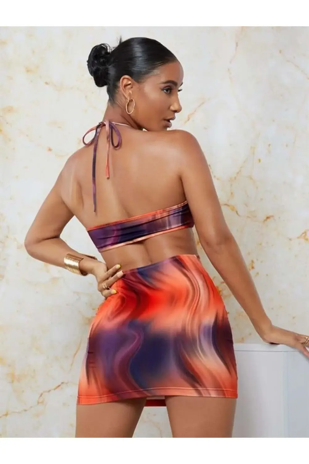 Litae Transparan Detaylı Omuz Dekolteli Mini Fantezi Elbise