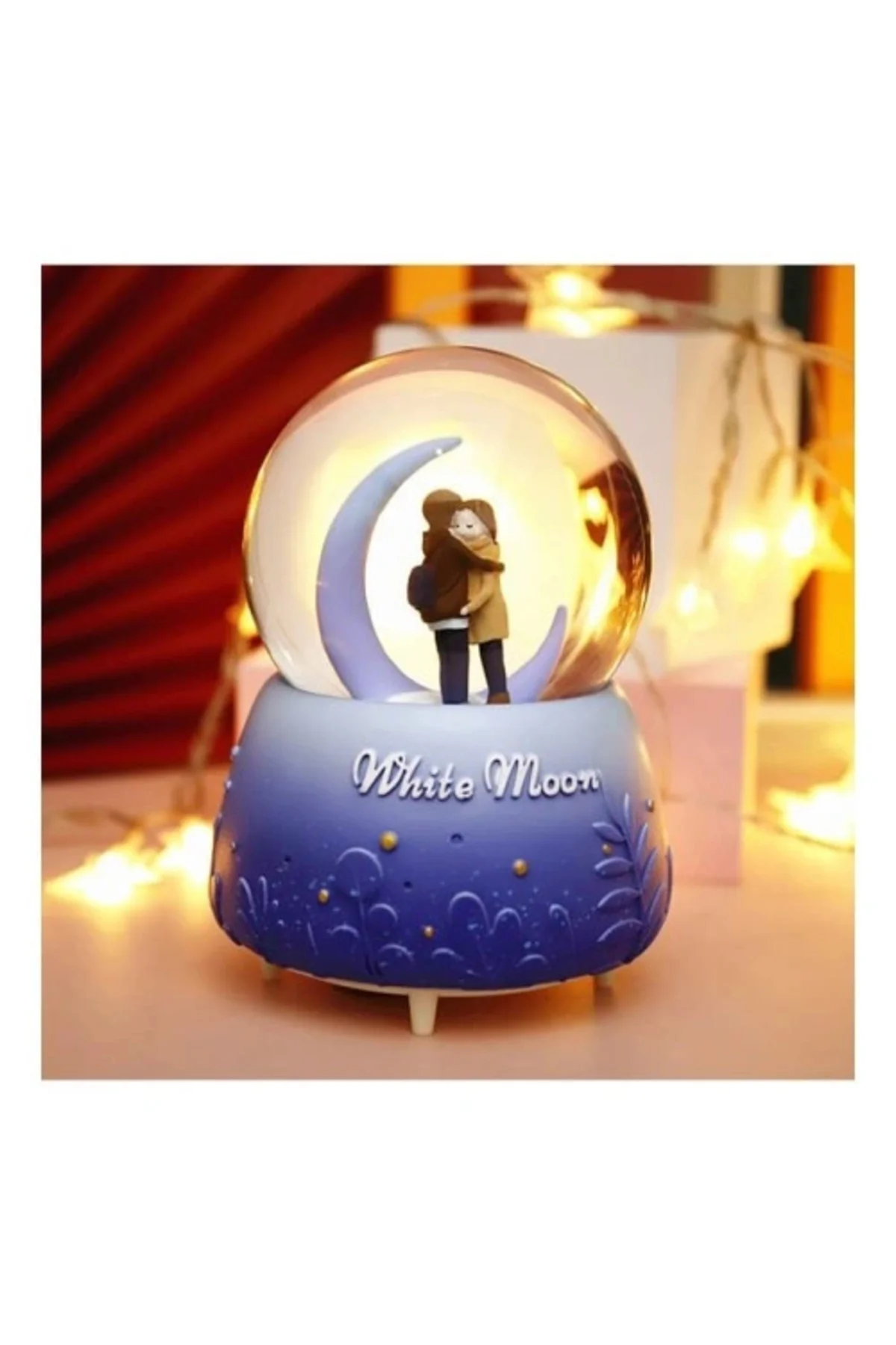 White Moon Kar Küresi Orta Boy