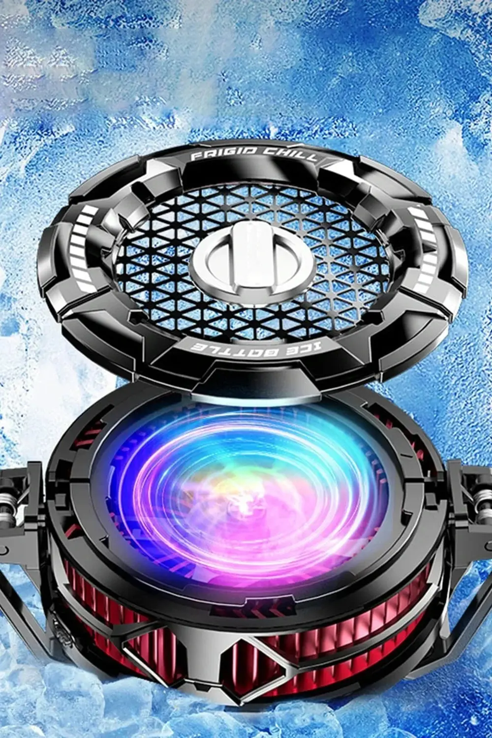 LitaeTrend FS02 15W RGB Radyatör Telefon Soğutucu Fan - Siyah