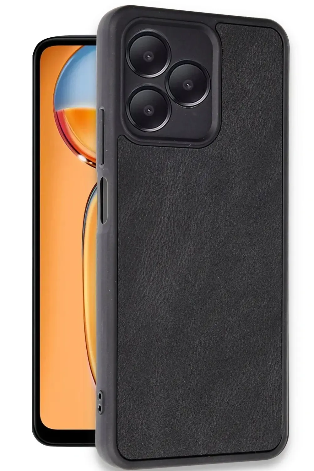 LitaeTrend Realme Note 50 4G Kılıf Aras Deri Kapak - Siyah