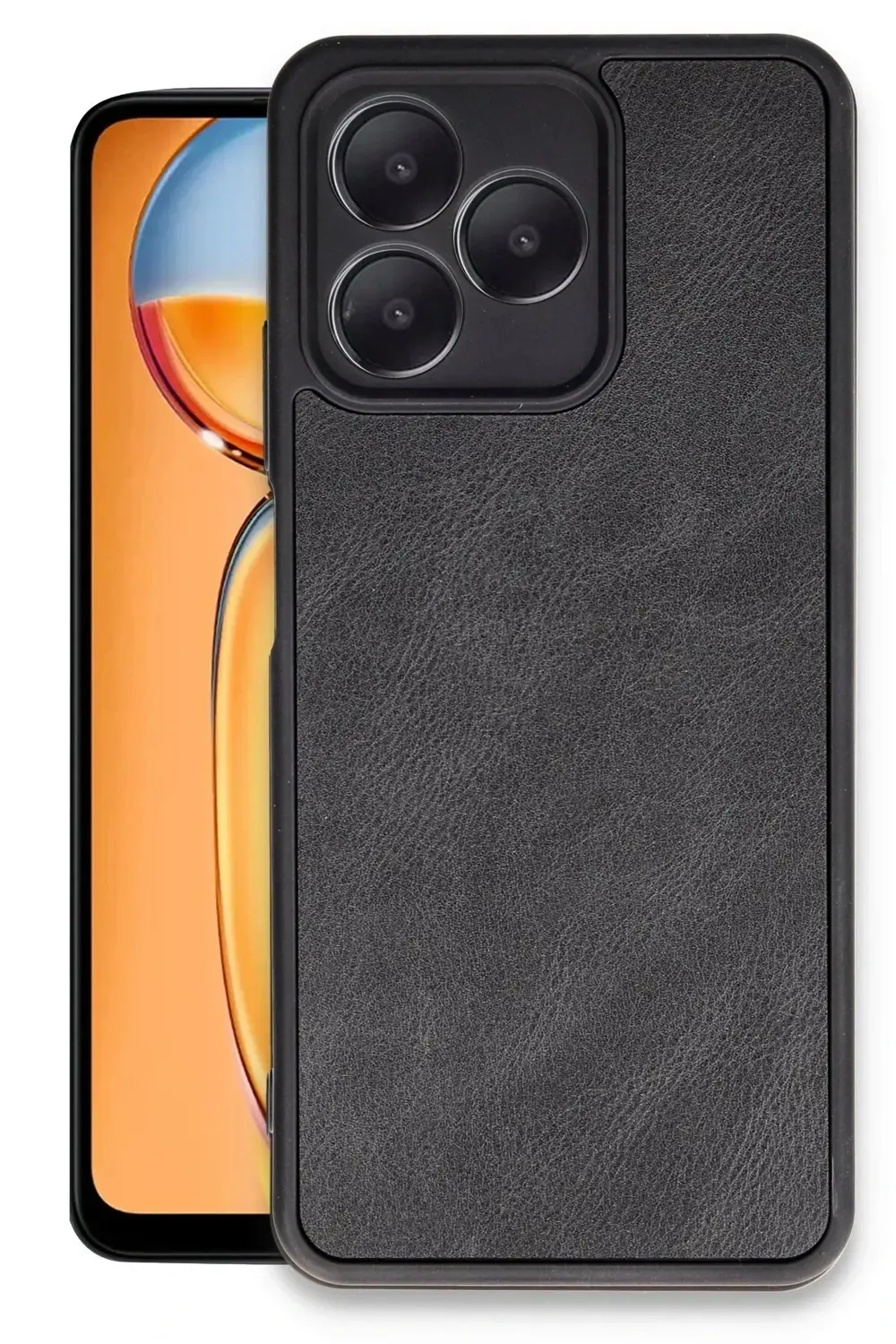 LitaeTrend Realme Note 50 4G Kılıf Aras Deri Kapak - Siyah