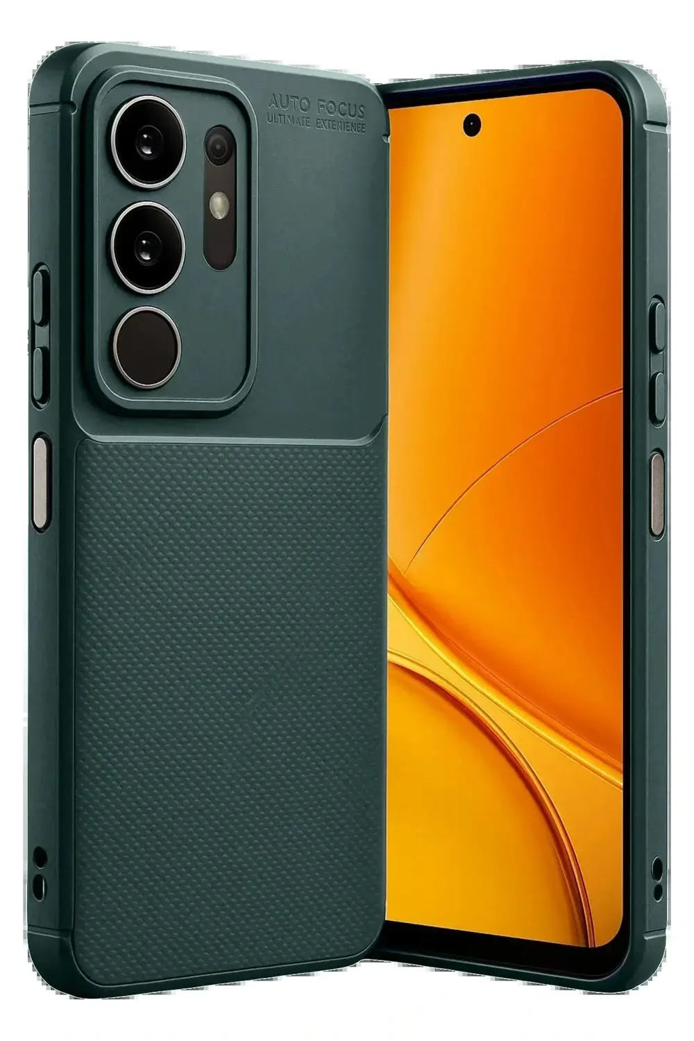 LitaeTrend Vivo Y29 4G Auto Focus Karbon Kapak - Koyu Yeşil