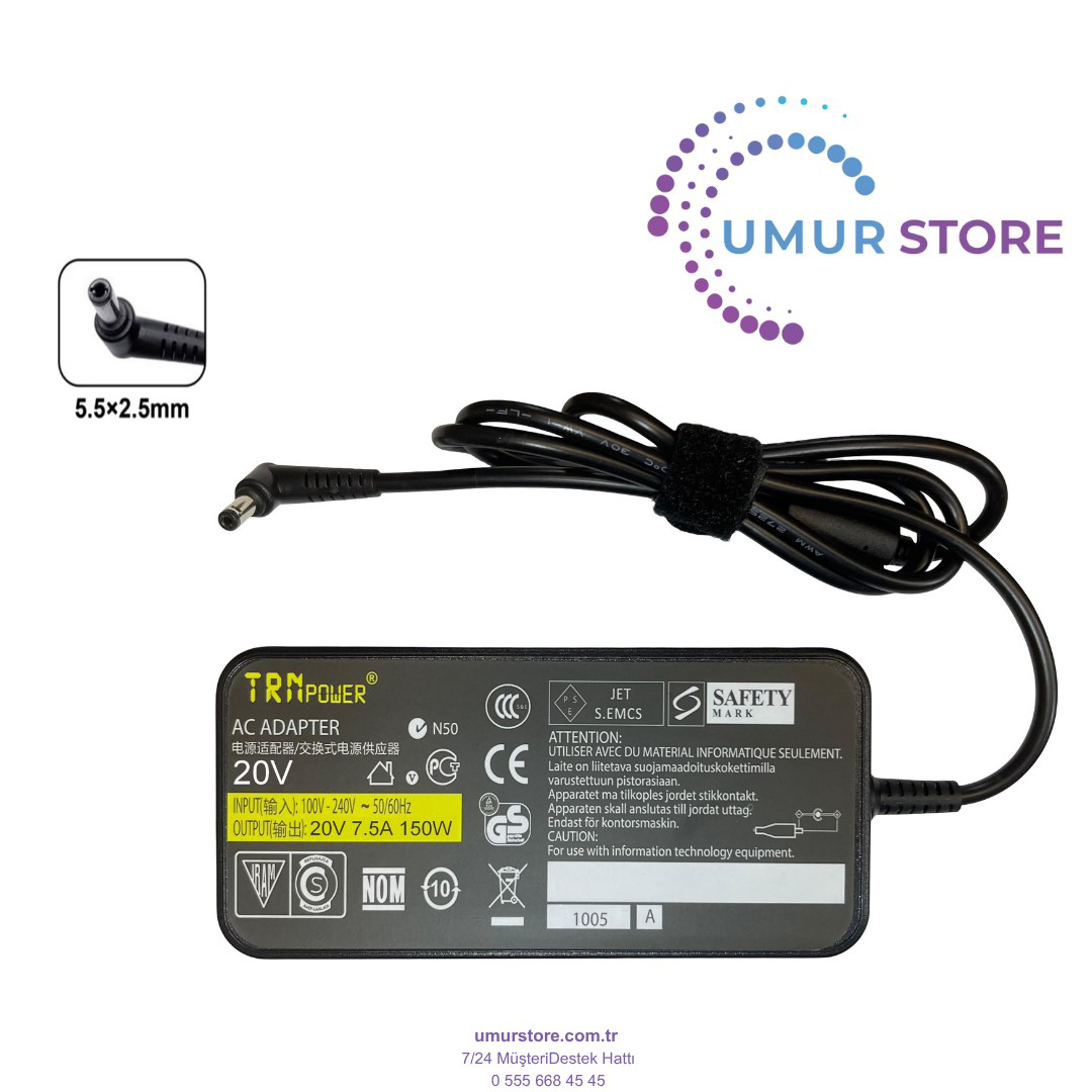 Liteon PA-1151-76 5.5x2.5mm No Adaptörü Liteon PA-1151-76 5.5x2.5mm No Adaptörü