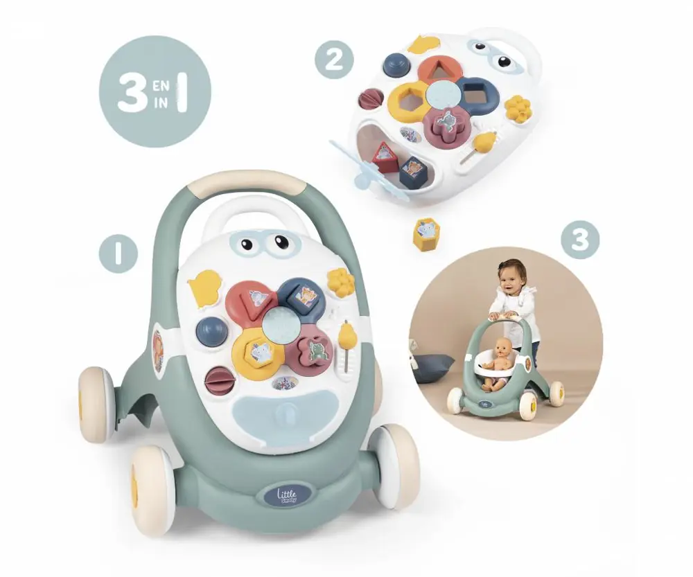 Little Smoby 3 in 1 Yürüme Arkadaşı 7600140304