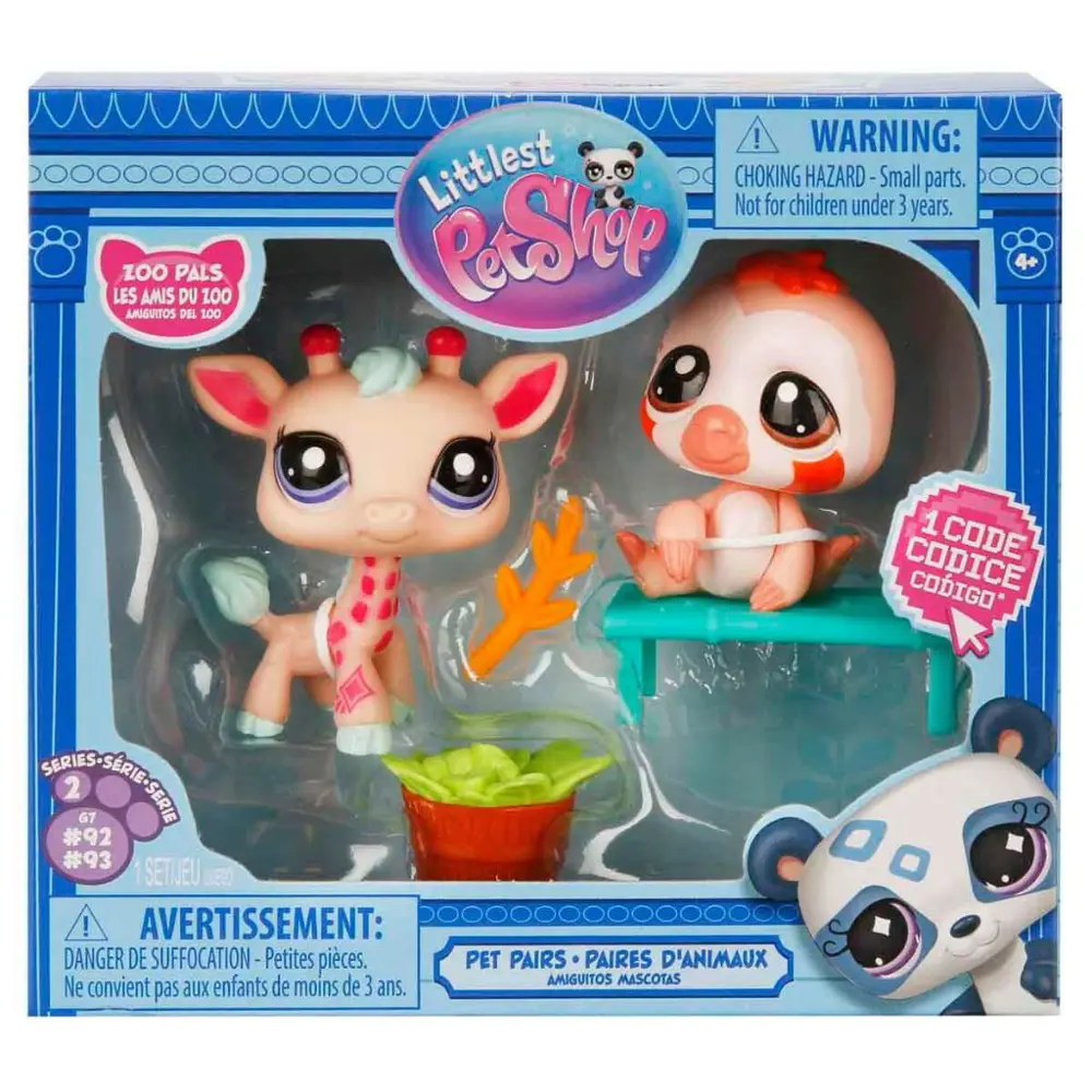 Littlest Pet Shop Minişler 2’li Figür Seti S2 - Zürafa Ve Tembel 