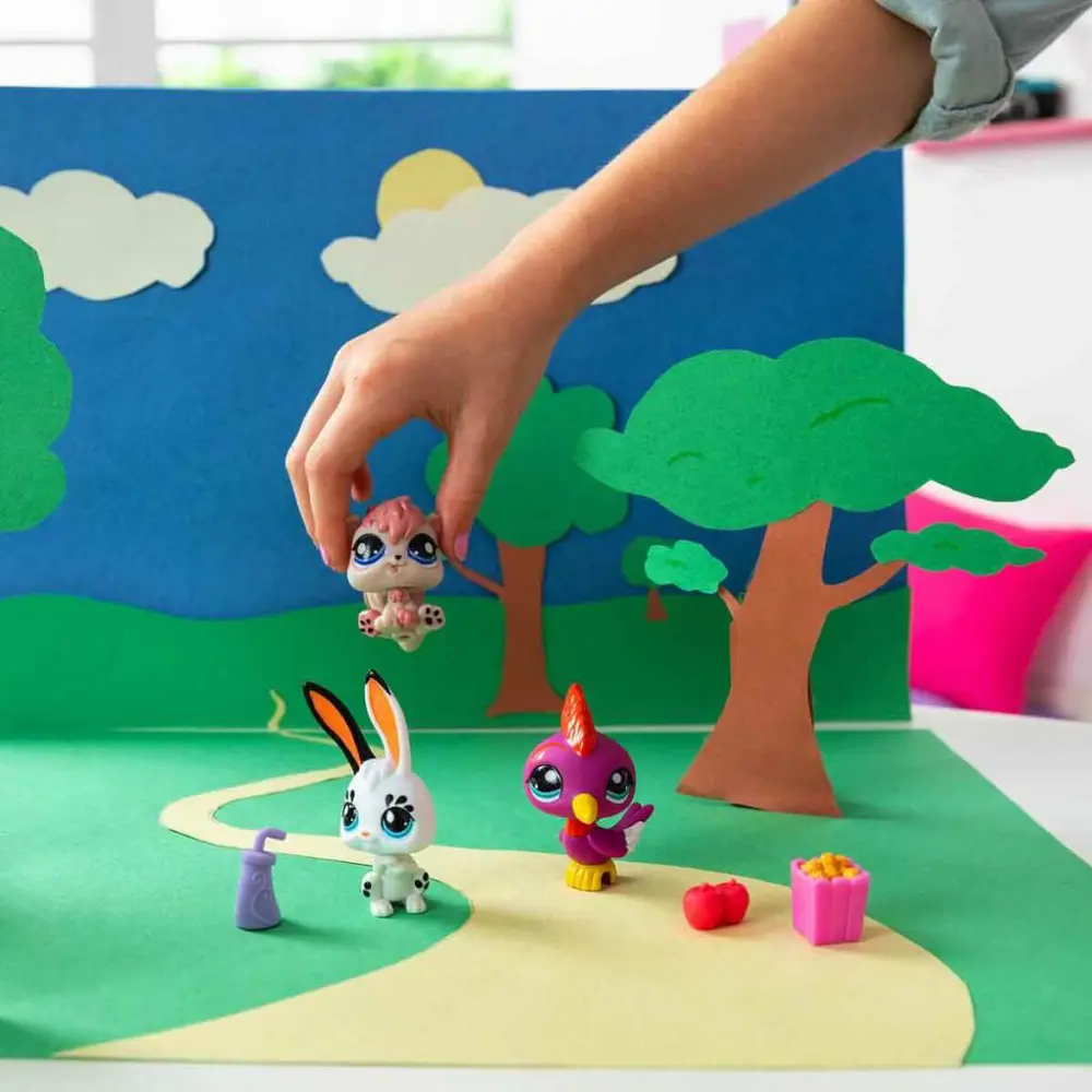 Littlest Pet Shop Minişler 3’lü Figür Seti S2 Tavşan-Ağaçkakan-Si