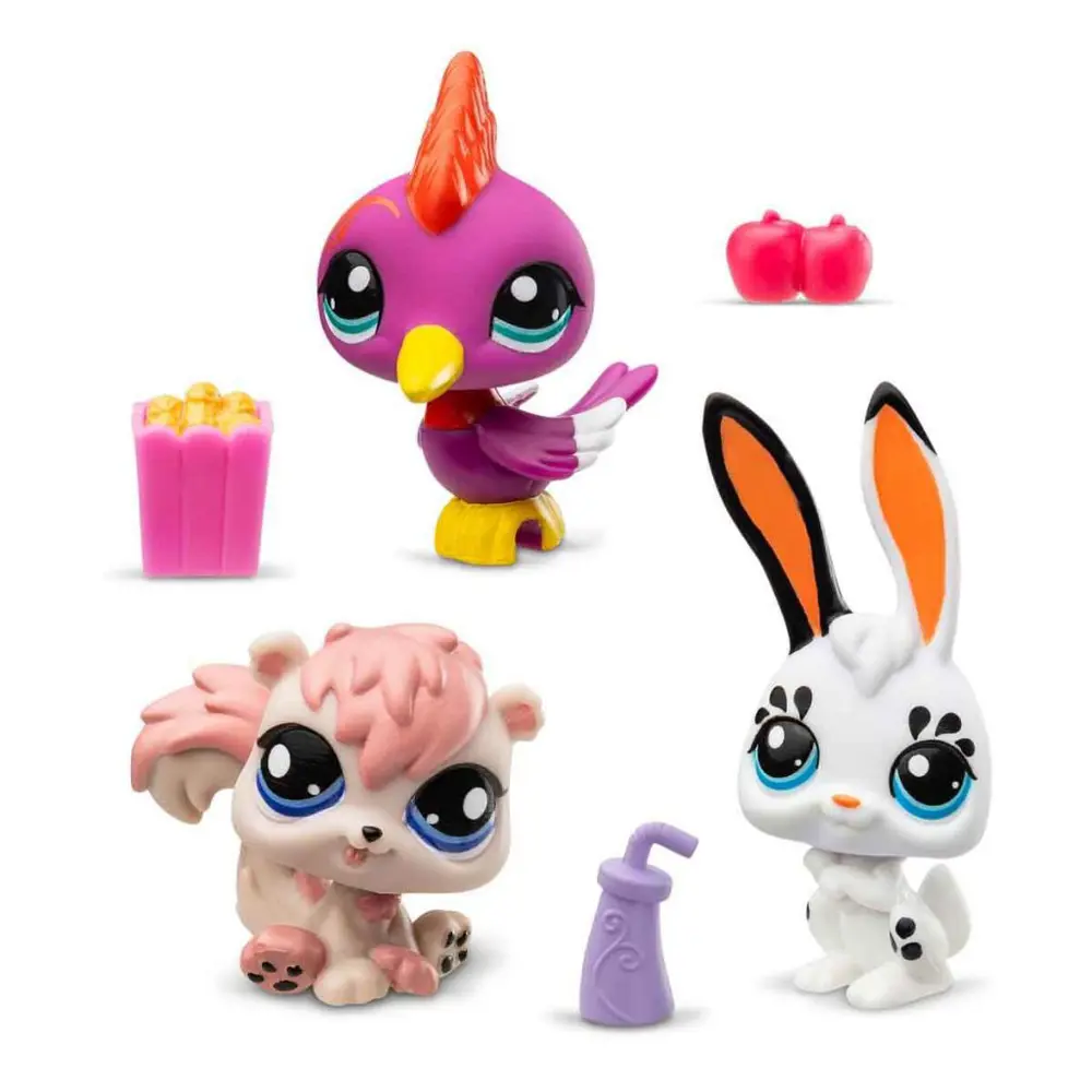 Littlest Pet Shop Minişler 3’lü Figür Seti S2 Tavşan-Ağaçkakan-Si