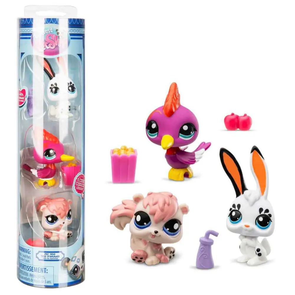 Littlest Pet Shop Minişler 3’lü Figür Seti S2 Tavşan-Ağaçkakan-Si