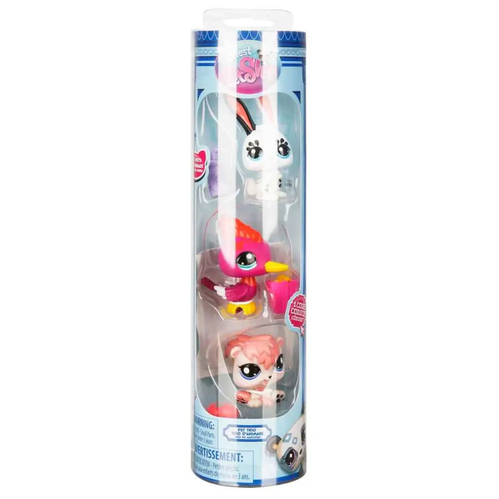 Littlest Pet Shop Minişler 3’lü Figür Seti S2 Tavşan-Ağaçkakan-Si